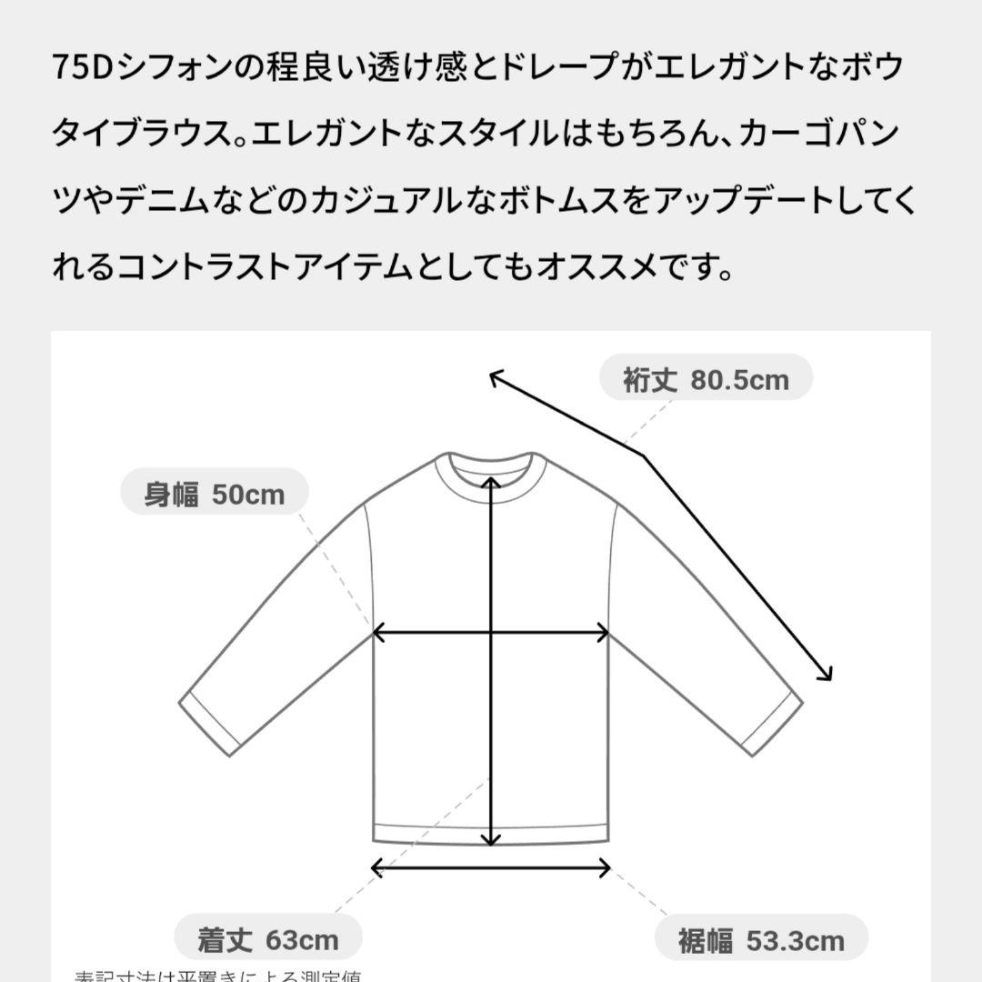 新タグ付●hLMエイチエルエム25SSシフォンボウタイブラウス●アドーアルフィル