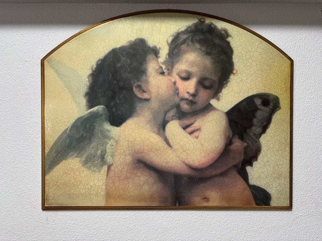 イタリア製 陶器 壁掛け アンティーク ウィリアム・アドルフ・ブーグロー