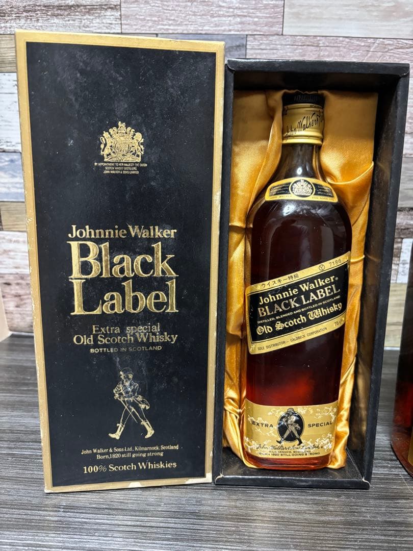 古酒　未開栓　Johnnie Walker Black Label 3本セット