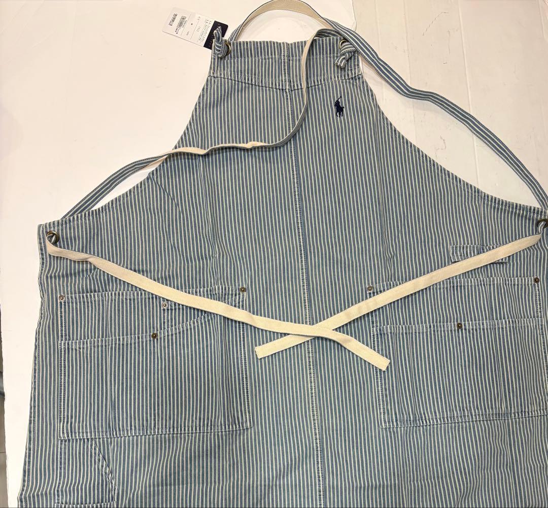 新品タグ付☆ラルフローレン☆フレッシュポンド　エプロン　デニム　ヒッコリー未使用