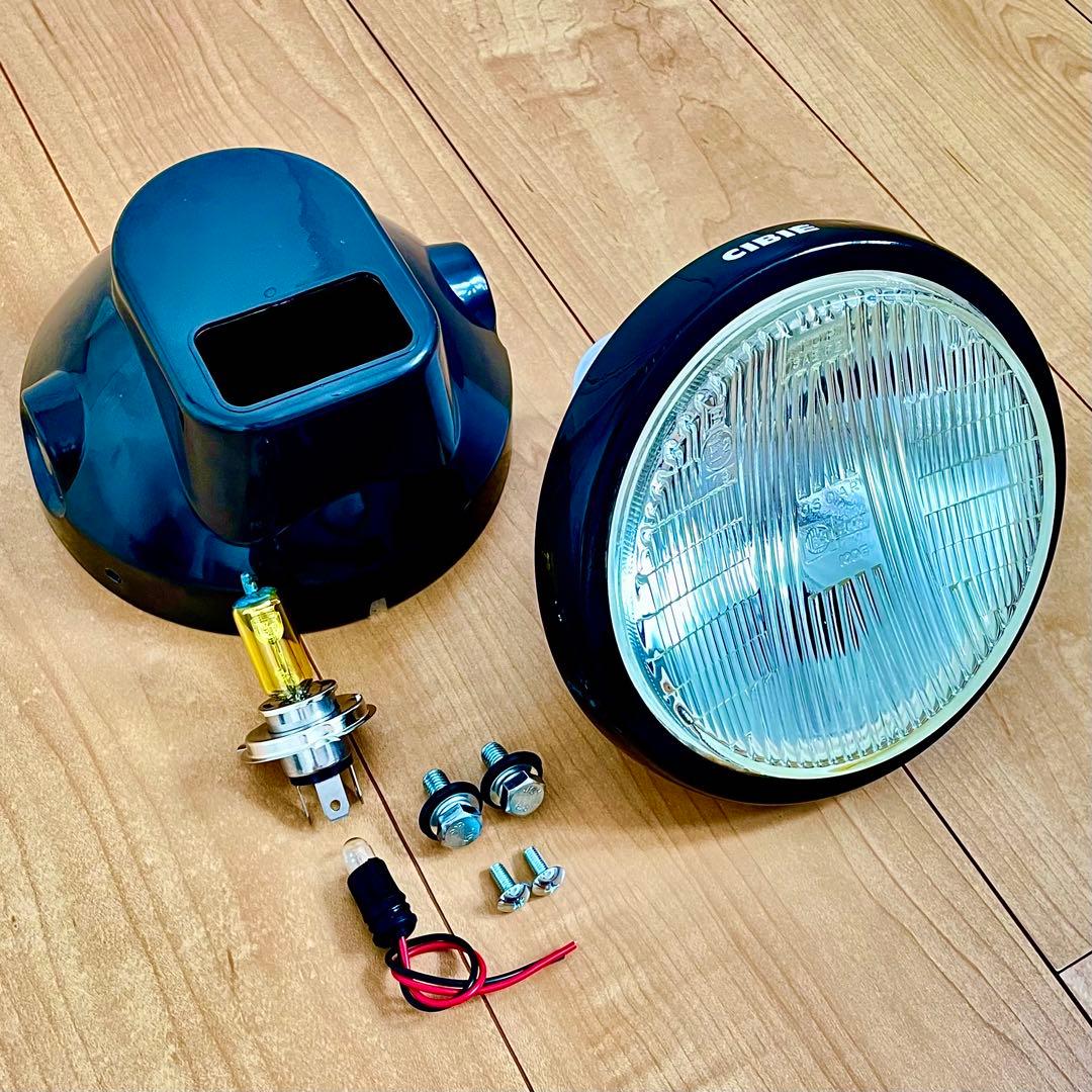 当時物 CIBIE シビエ 凹み ヘッドライト 160φ 極美品 CB250T