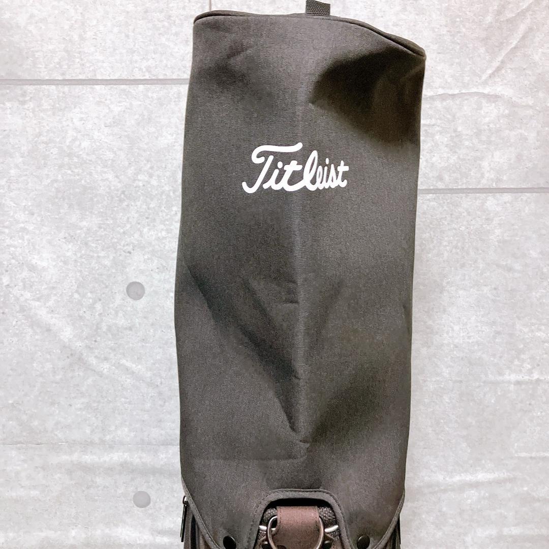 【極美品】titleist ゴルフ キャディバッグ CB191 杢ブラック 9型