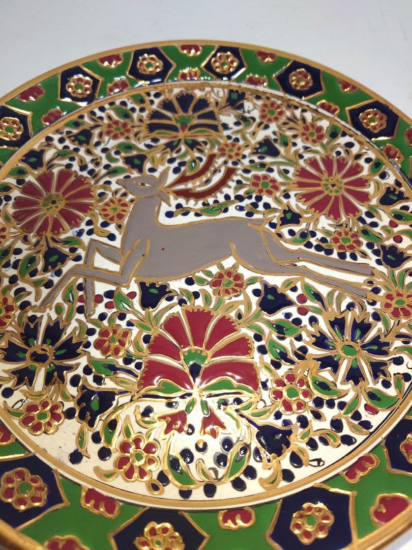 HandMade Nassos Rodos Hellaトナカイ鹿 壁掛けプレート