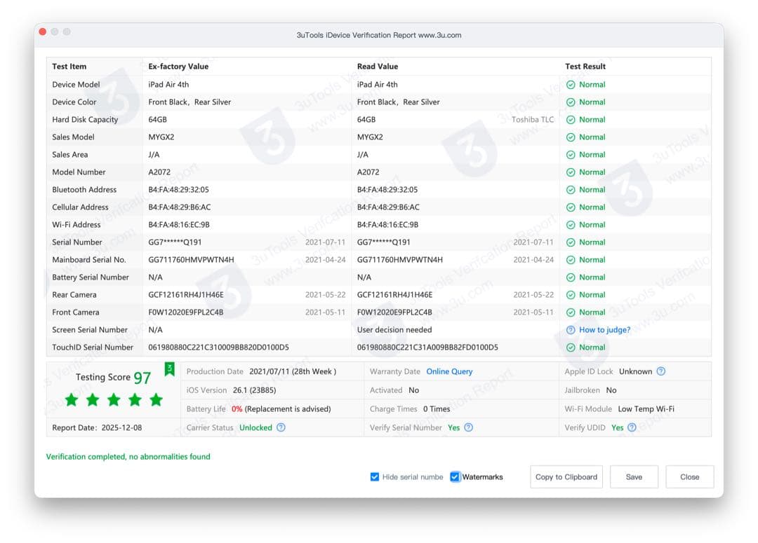 【ジャンク】iPad Air 第4世代 Wi-Fi+Cellular 64GB