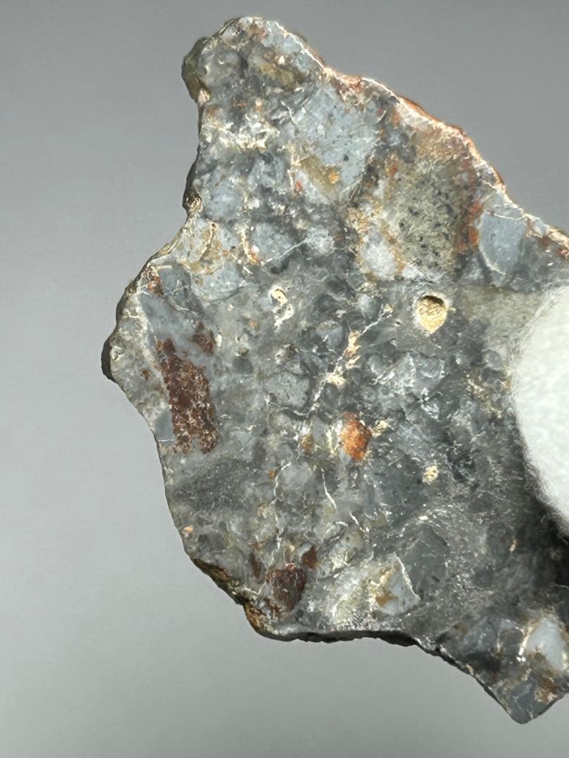 月　隕石　アドラー　013　スライス　2.632g　メルトブレシア　証明書付き