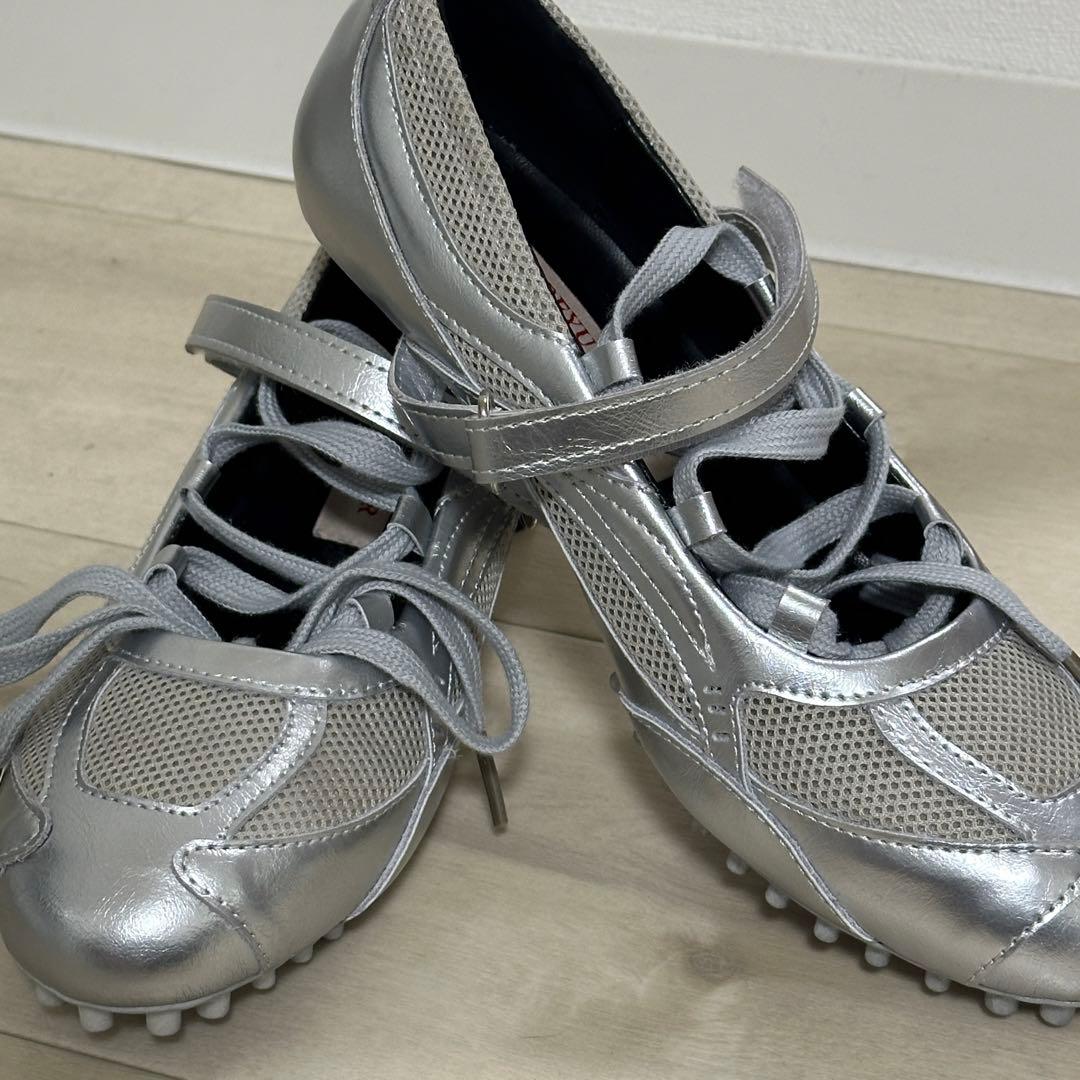 シルバー ミュール ボウリングシュース バレーコア メリージェン 23cm