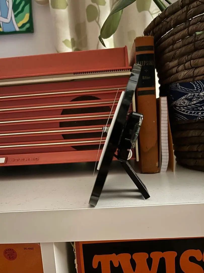 アメリカ　ビンテージ　時計　白黒　時計