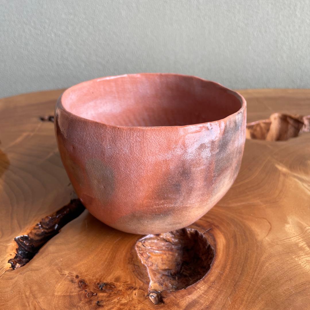 佐々木昭楽造 楽焼 抹茶碗 茶道具 共箱（11m）