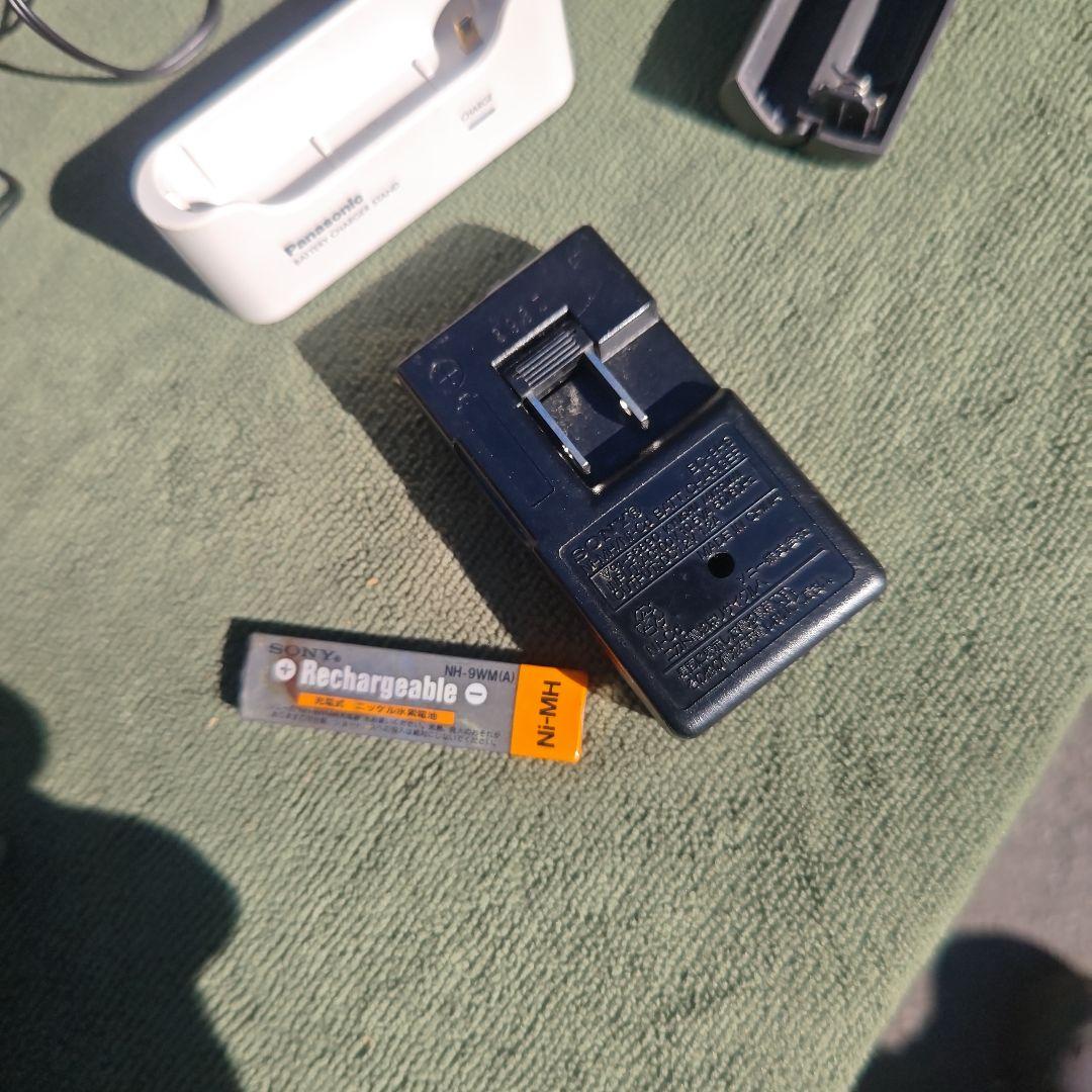 Panasonic ポータブルMDプレーヤー SJ-MJ100-S 充電器セット