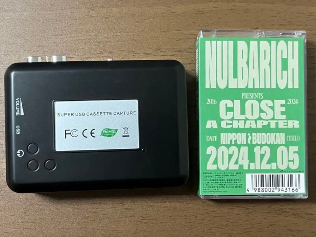 nulbarich　受注生産　カセットデッキ　限定テープつき