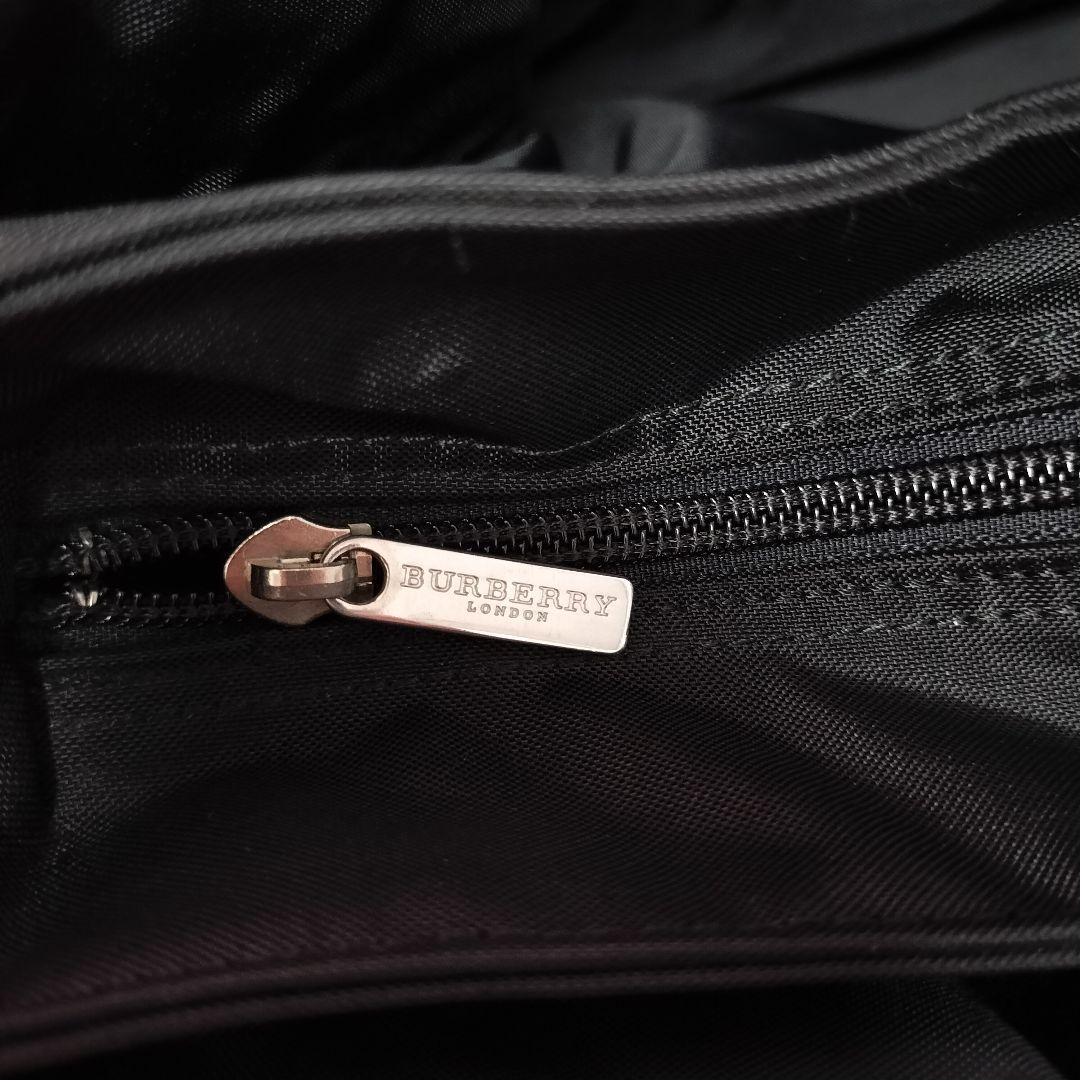 BURBERRY ノバチェック ナイロン ハンドバッグ レザーハンドル　舟形