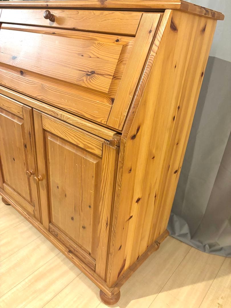 ライティングビューロー　カントリースタイル　木製　デスク