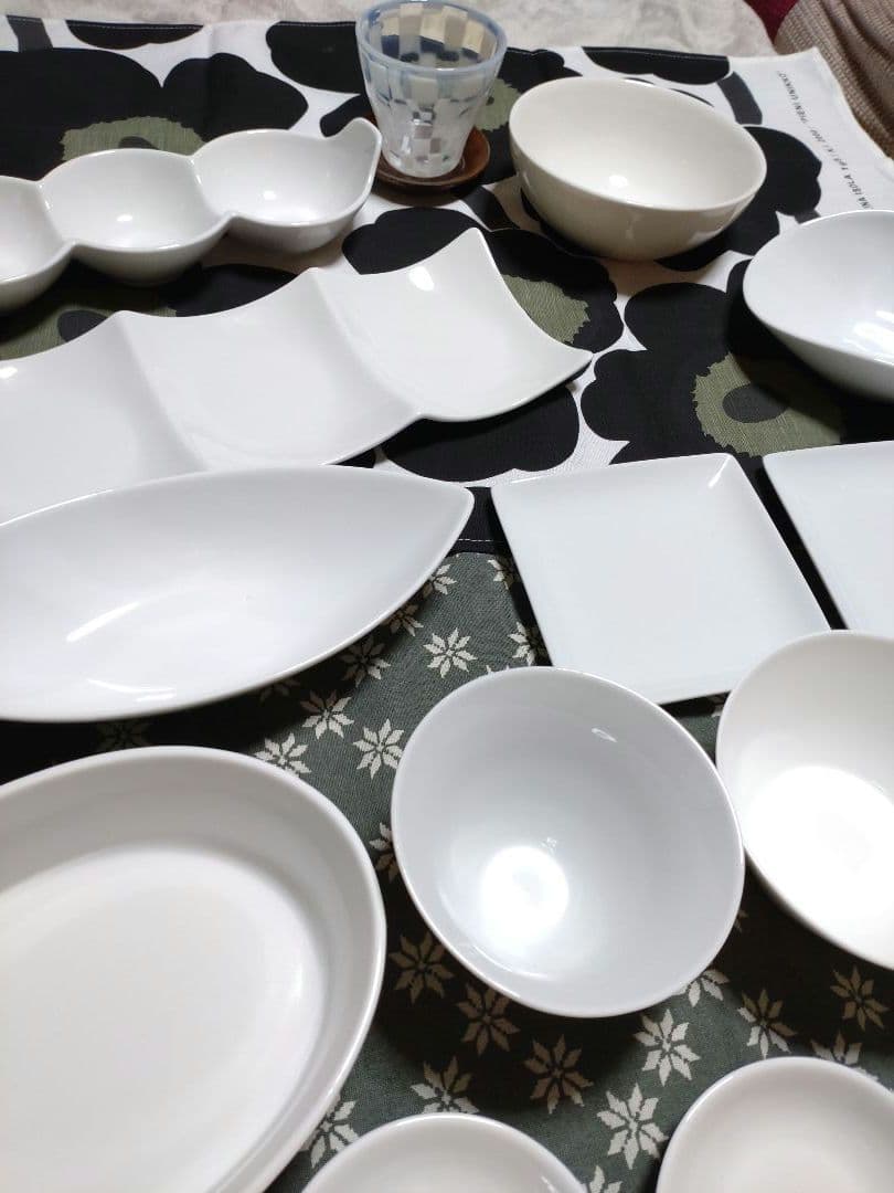 白 食器 19点■まとめ売り 未使用〜中古品 ■陶器 蚤の市 ヴィンテージ