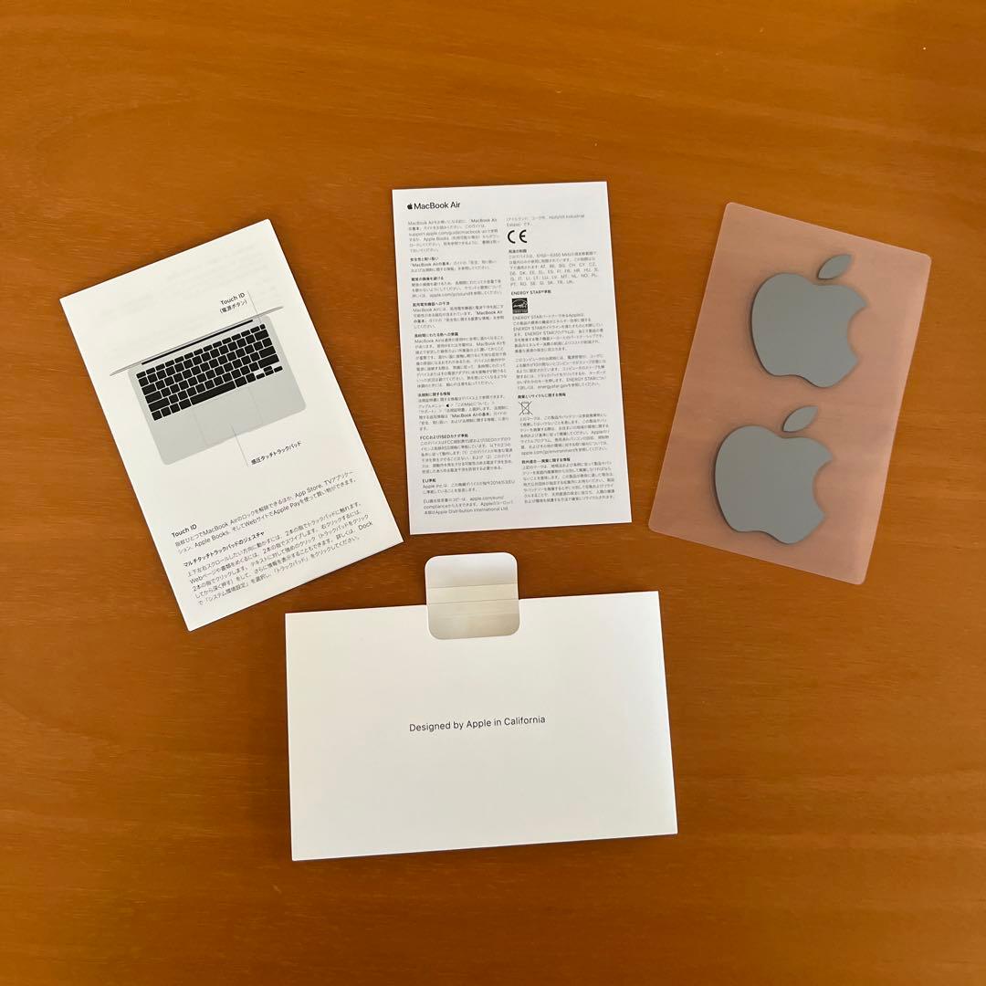 Apple MacBook Air(M1、2020)本体 充電器付き