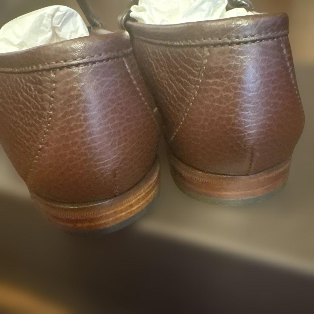 【新品未使用】GUCCI ブラウンレザー モカシン