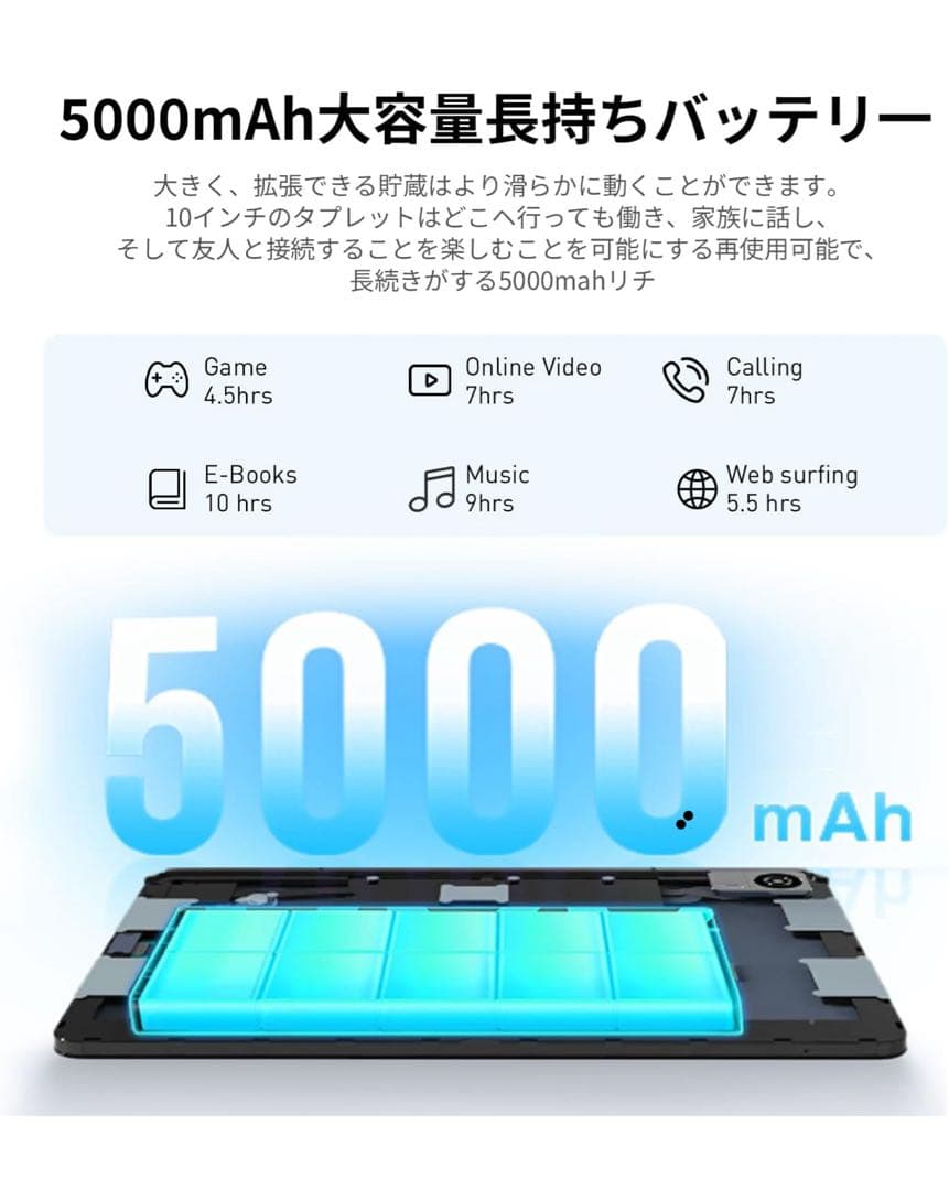 タブレット10インチ Android 14 アンドロイド 2025最新モデル
