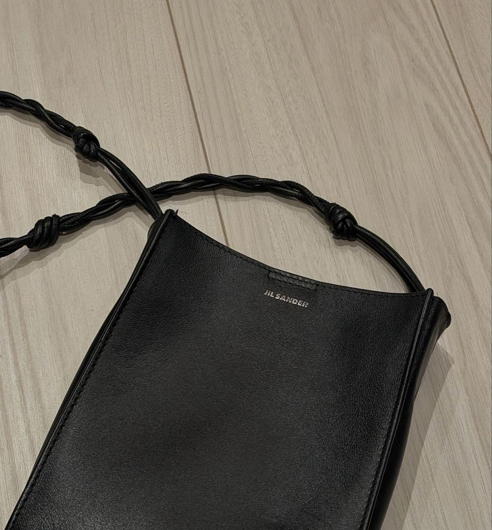 JIL SANDER レザー ショルダーバッグ クロスボディ 黒