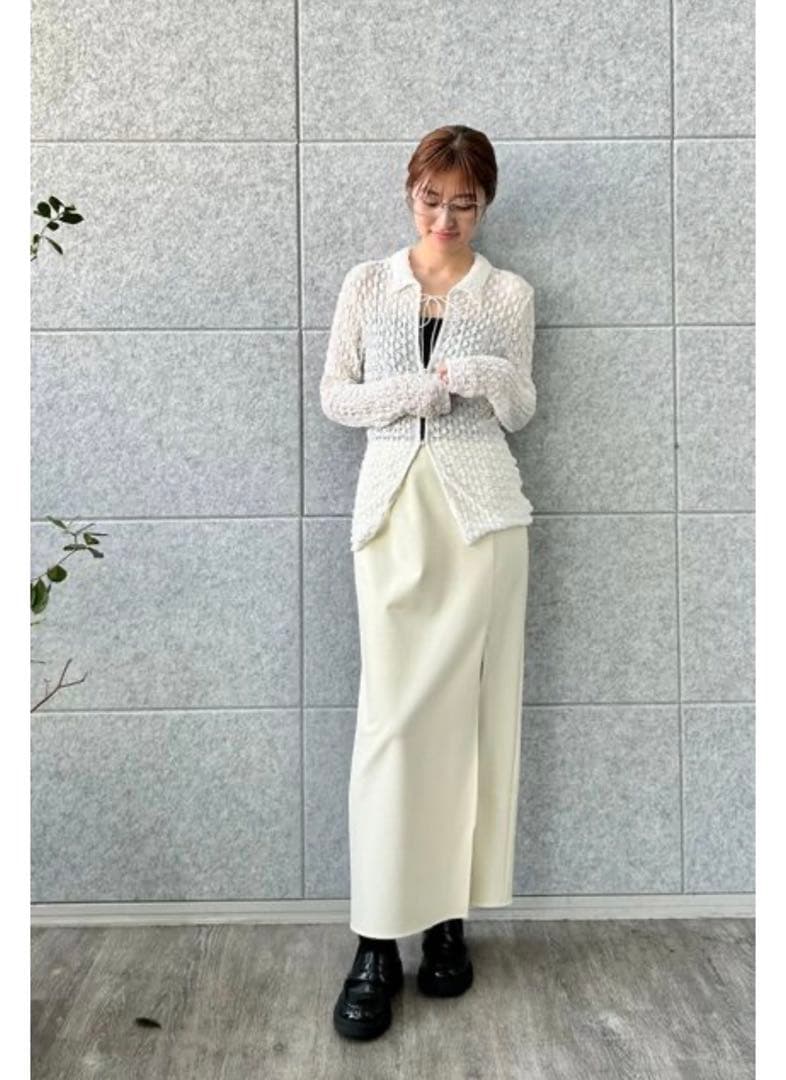 【USAGI ONLINE限定】shrink lace blouse