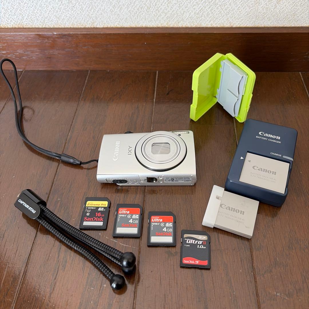 【Canon IXY 600Fデジタルカメラ】シルバー＊付属品複数有