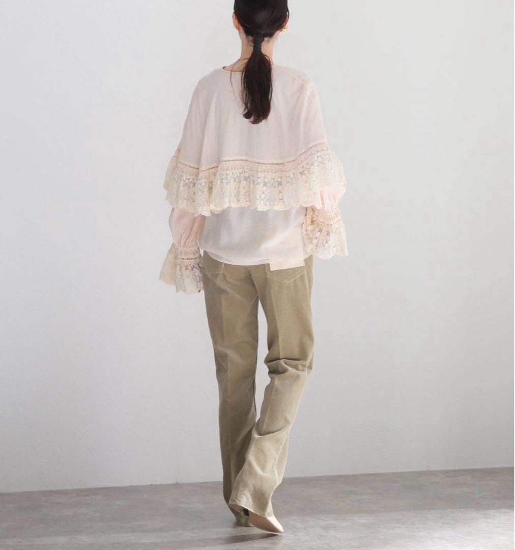 タグ付き新品　バイ マレーネ ビルガー　レースたっぷりブラウス　定価4.6万