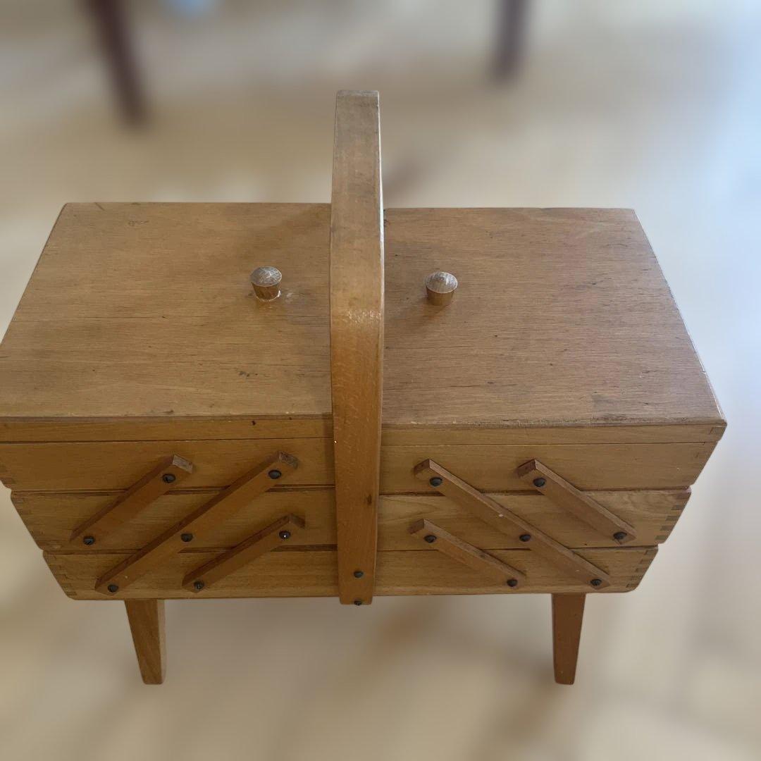 イギリスアンティーク 裁縫箱　北欧　ナチュラル　ヴィンテージ　カントリー