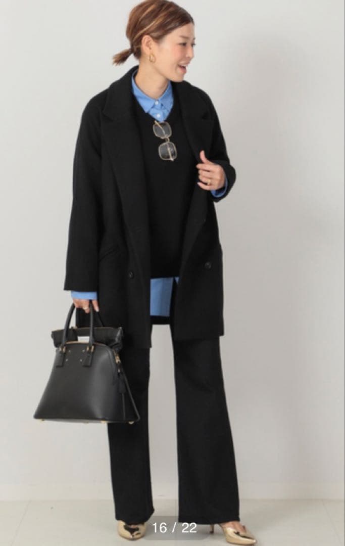 Deuxieme Classe Short Double コート　 カシミヤ混