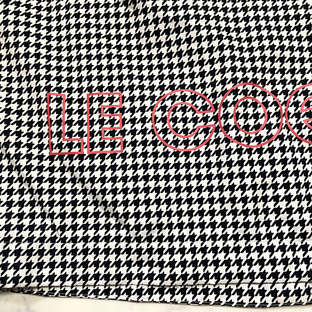 極美品♪ ルコックスポルティフ ゴルフ レインウェア ワンピース 千鳥格子 L