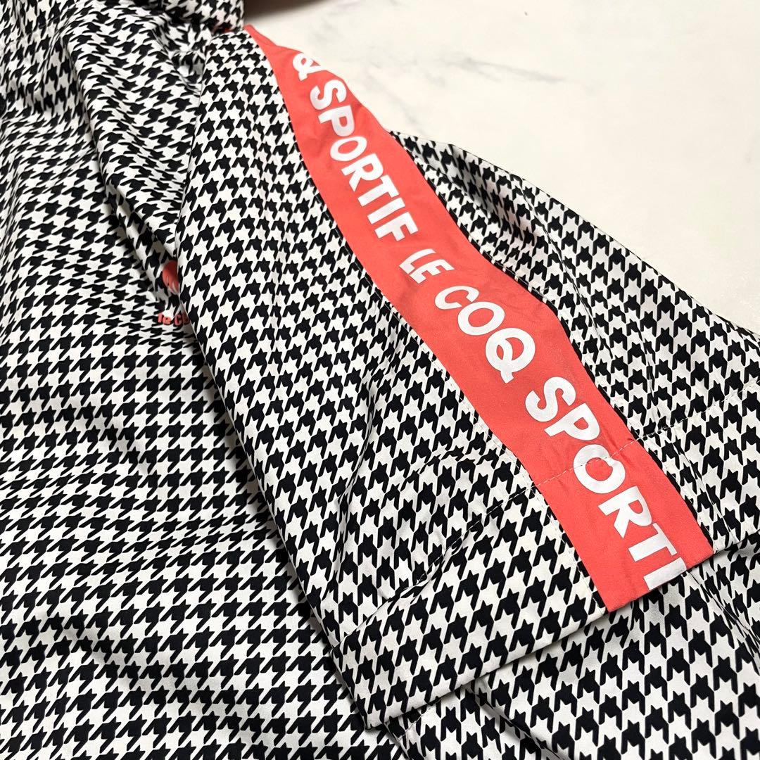 極美品♪ ルコックスポルティフ ゴルフ レインウェア ワンピース 千鳥格子 L