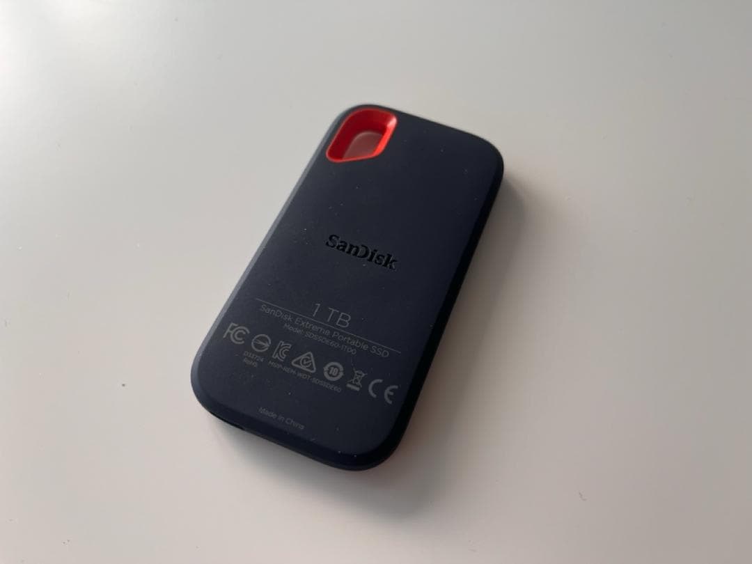 SanDisk 外付けSSD 1TB【健康度100%】Mac用初期化済