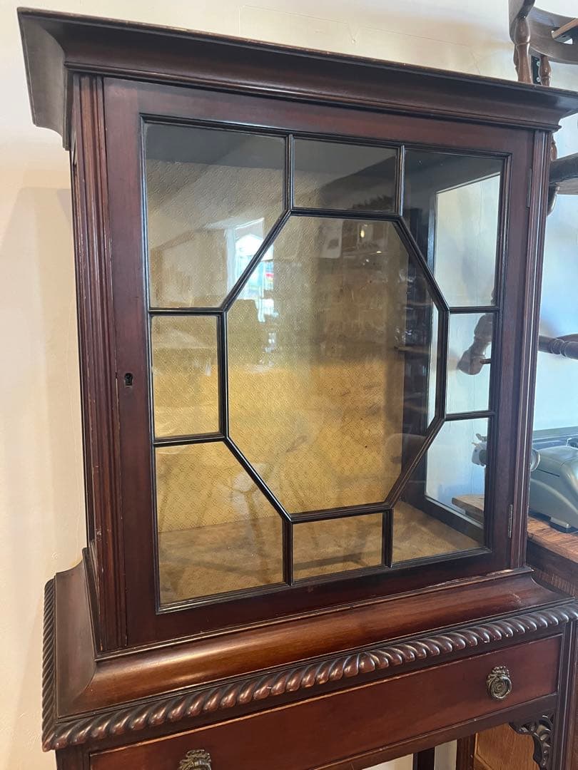 イギリス　アンティークキャビネット　1900年代（推定）