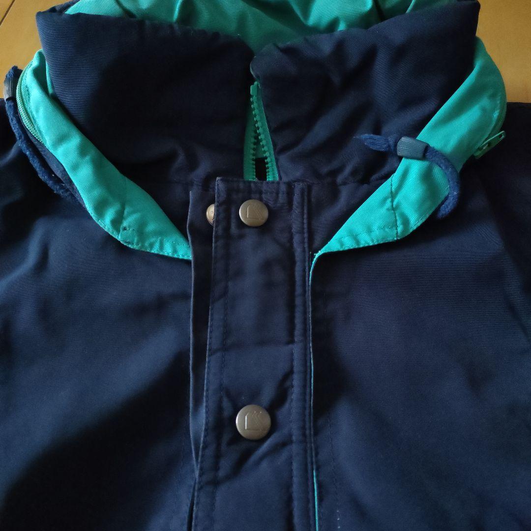 アシックス　KITTY ネイビー グリーン ボンバージャケット スキーウェアー