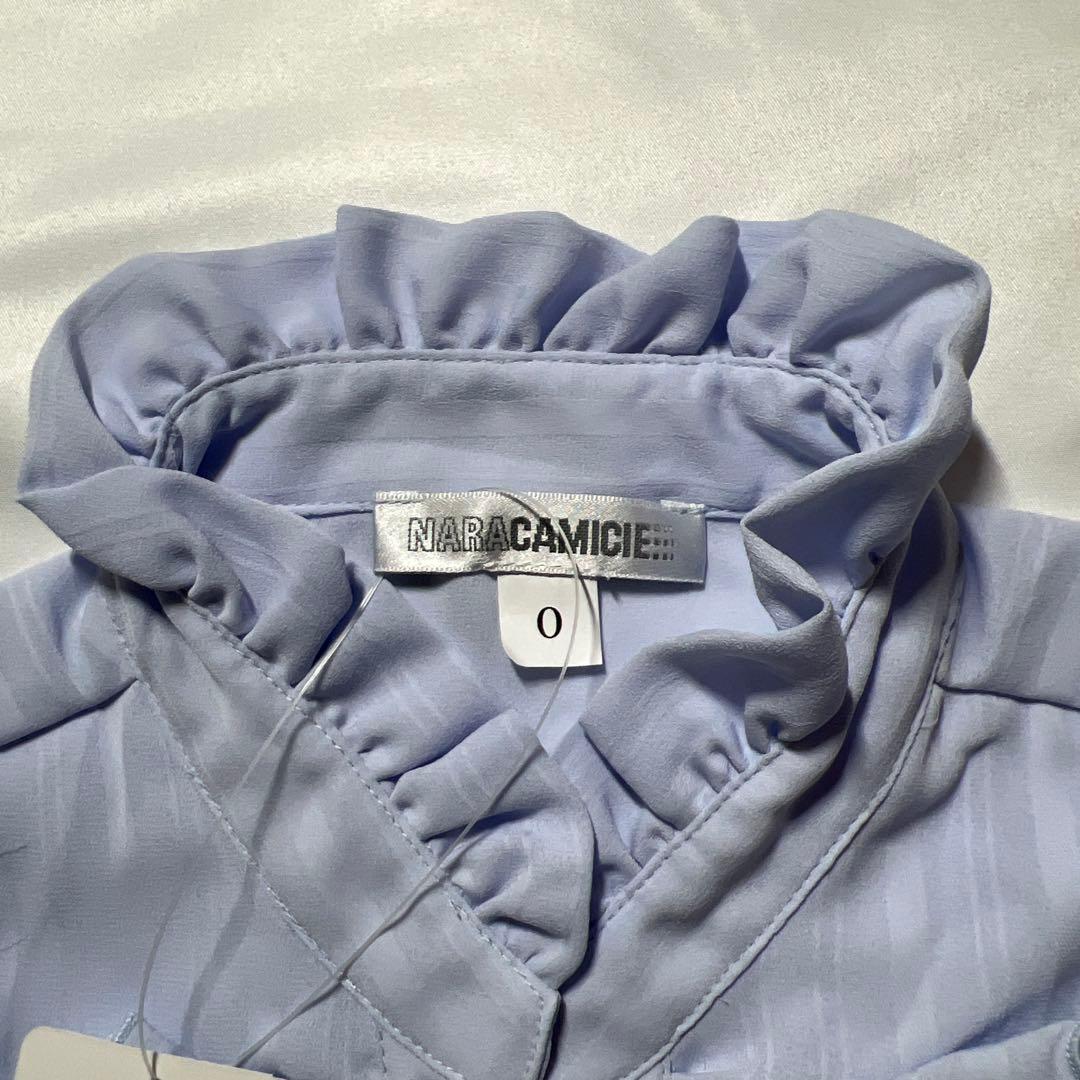 【新品未使用】ナラカミーチェ　フリル　ボウタイリボン付きブラウス