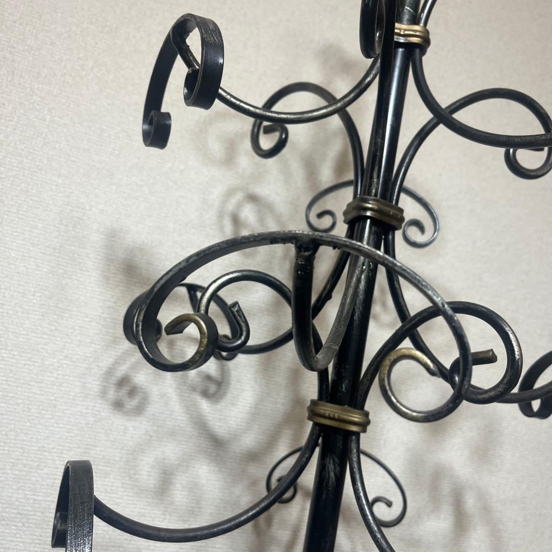 アンティーク アイアンコートハンガー ポールハンガー コートスタンド コート掛け