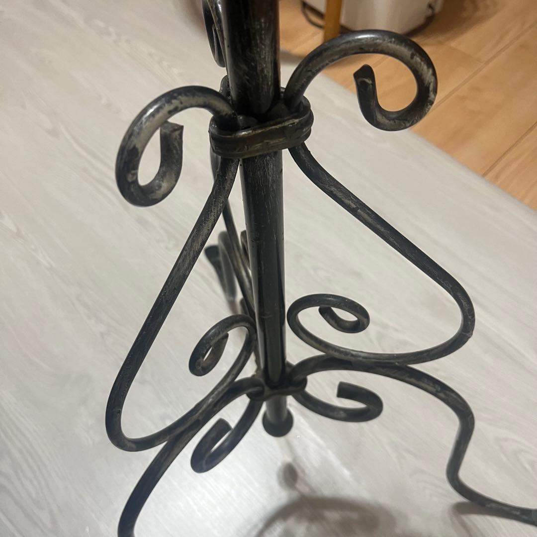 アンティーク アイアンコートハンガー ポールハンガー コートスタンド コート掛け