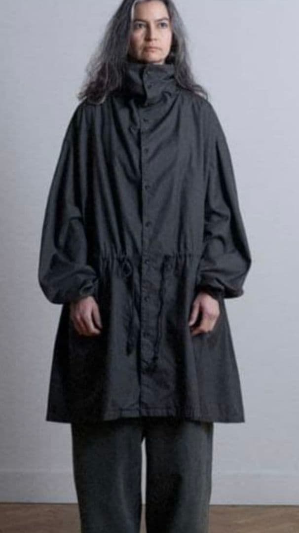 yoko sakamoto モッズコート シャツ 黒 L