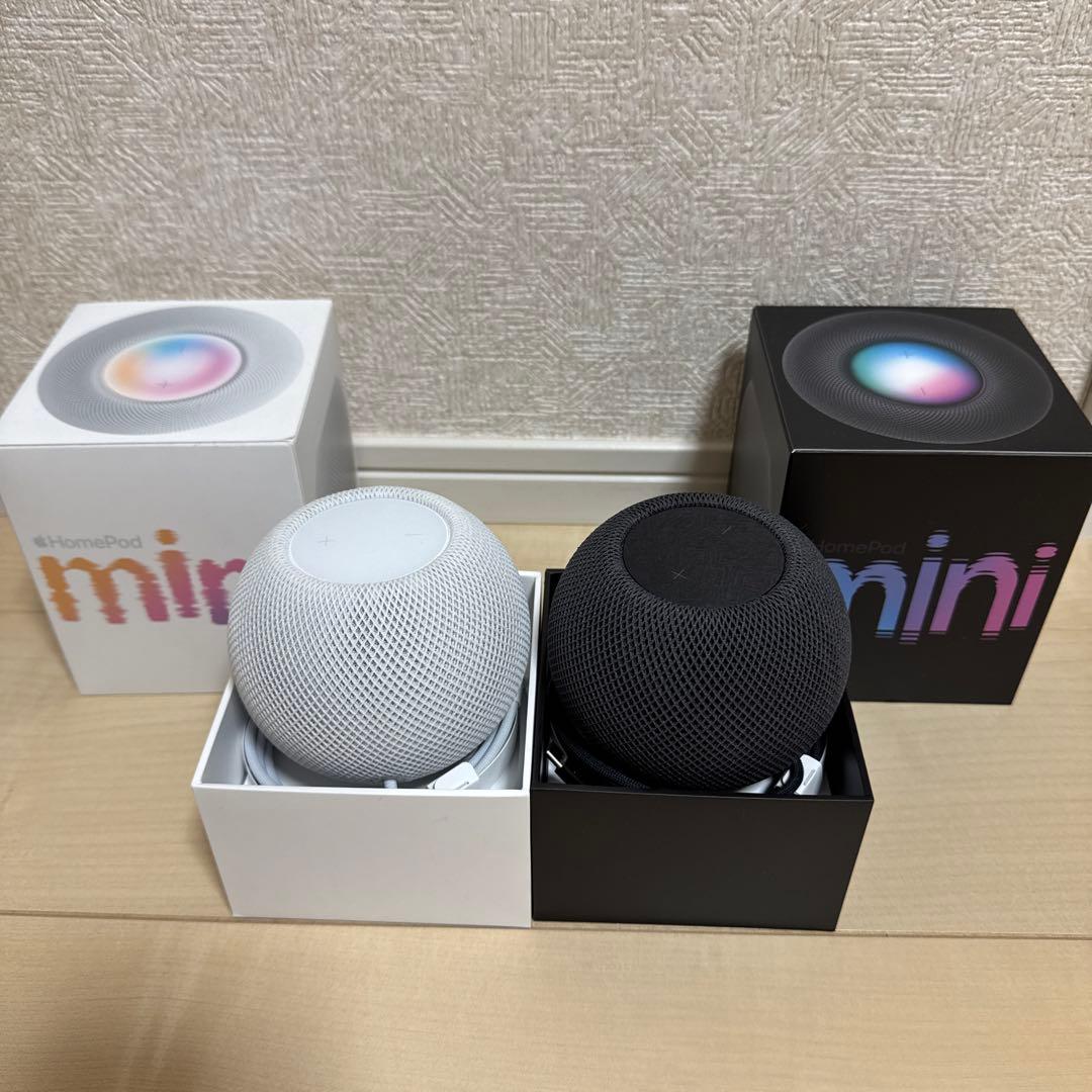 Apple Pod mini 黒 白　2個セット