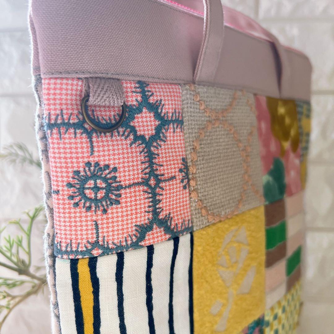 ミナペルホネン ハンドメイド トートバッグ バッグ ショルダーバッグ パッチ