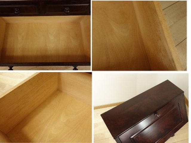 北海道民芸家具　座ビューロー　ライティング　座机　 再塗装済　ＵＳＥＤ