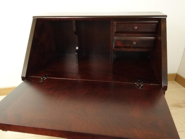 北海道民芸家具　座ビューロー　ライティング　座机　 再塗装済　ＵＳＥＤ