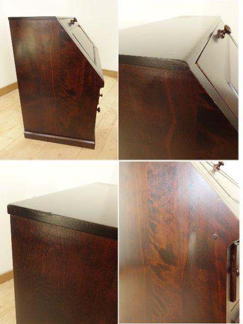 北海道民芸家具　座ビューロー　ライティング　座机　 再塗装済　ＵＳＥＤ