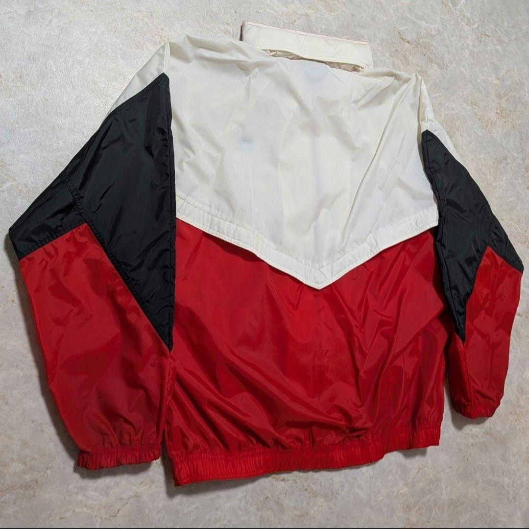 激レア⭐アディダス 90sヴィンテージナイロンジャケット 赤白黒2XL 常田大希