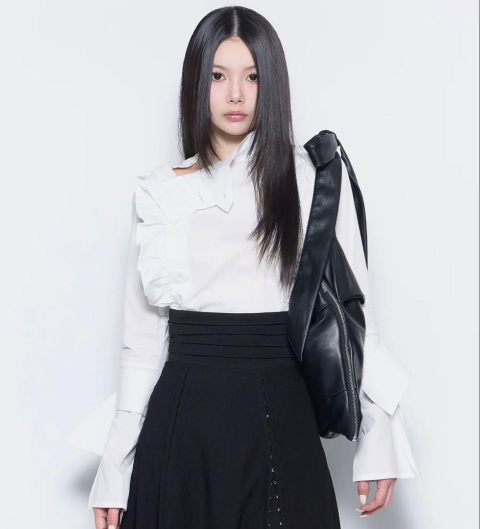 店舗購入 theredthread button frill blouse