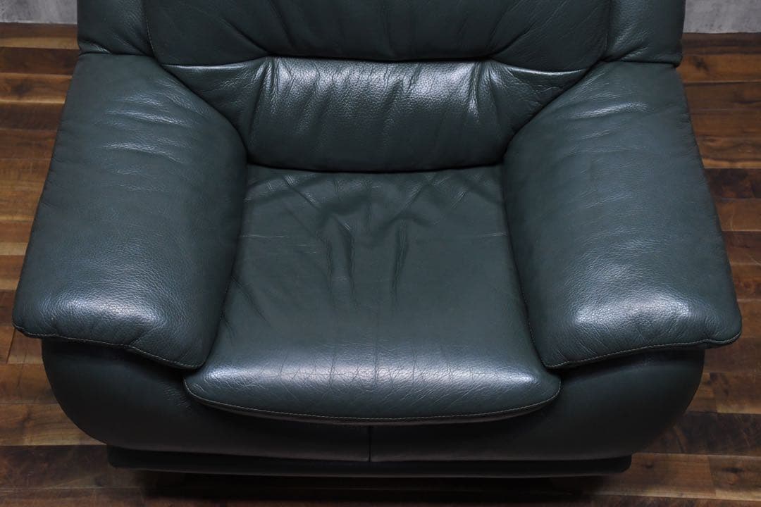 ECK99 IDC大塚家具 オースチン 1人掛けソファ レザー/総本革張り