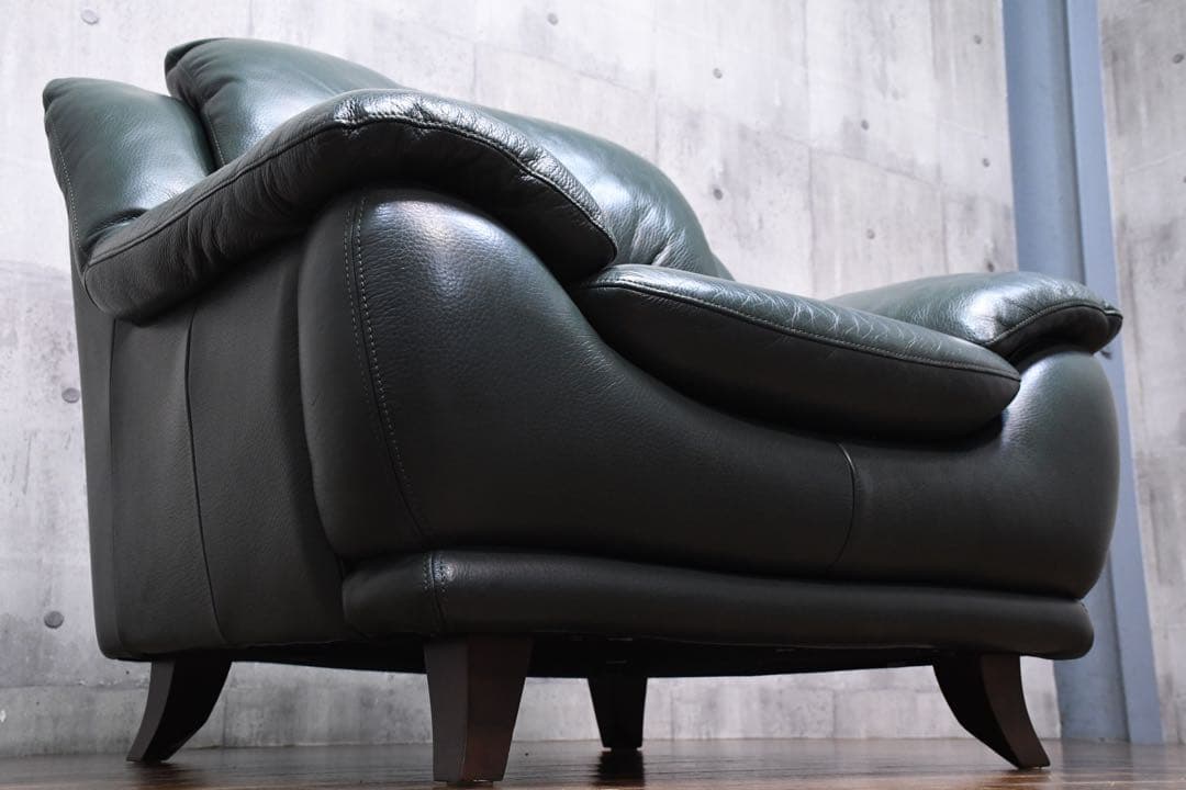 ECK99 IDC大塚家具 オースチン 1人掛けソファ レザー/総本革張り