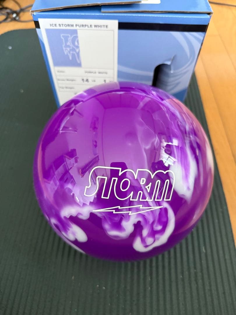 新品 STORM ICE STORM パープルホワイト 14ポンド