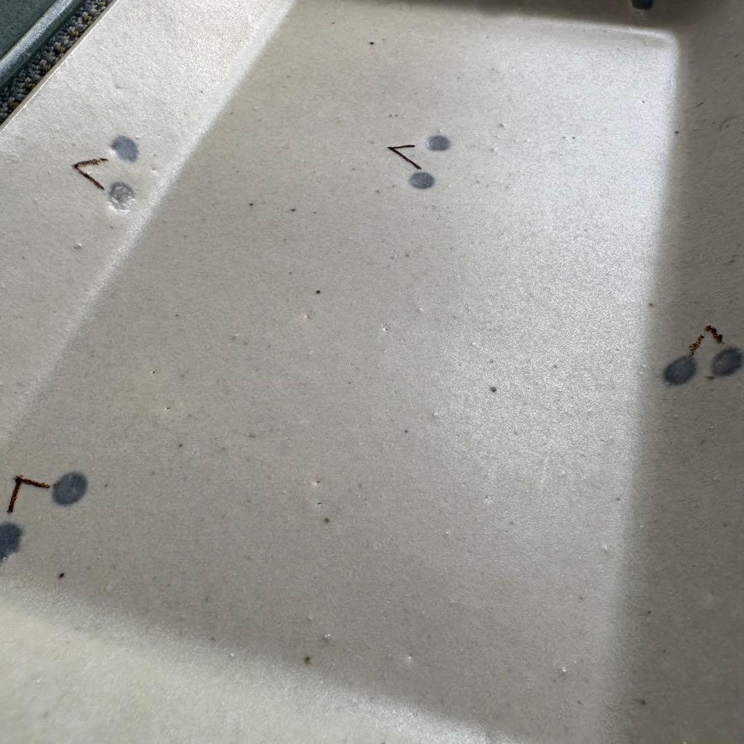 原田晴子　さくらんぼ　長皿　大プレート　2点セット　陶器　骨董　作家