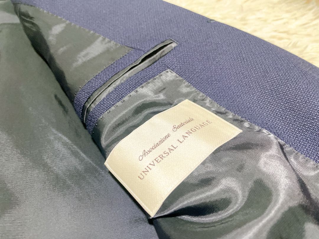 UNIVERSAL LANGUAGE CANONICO ネイビージャケット