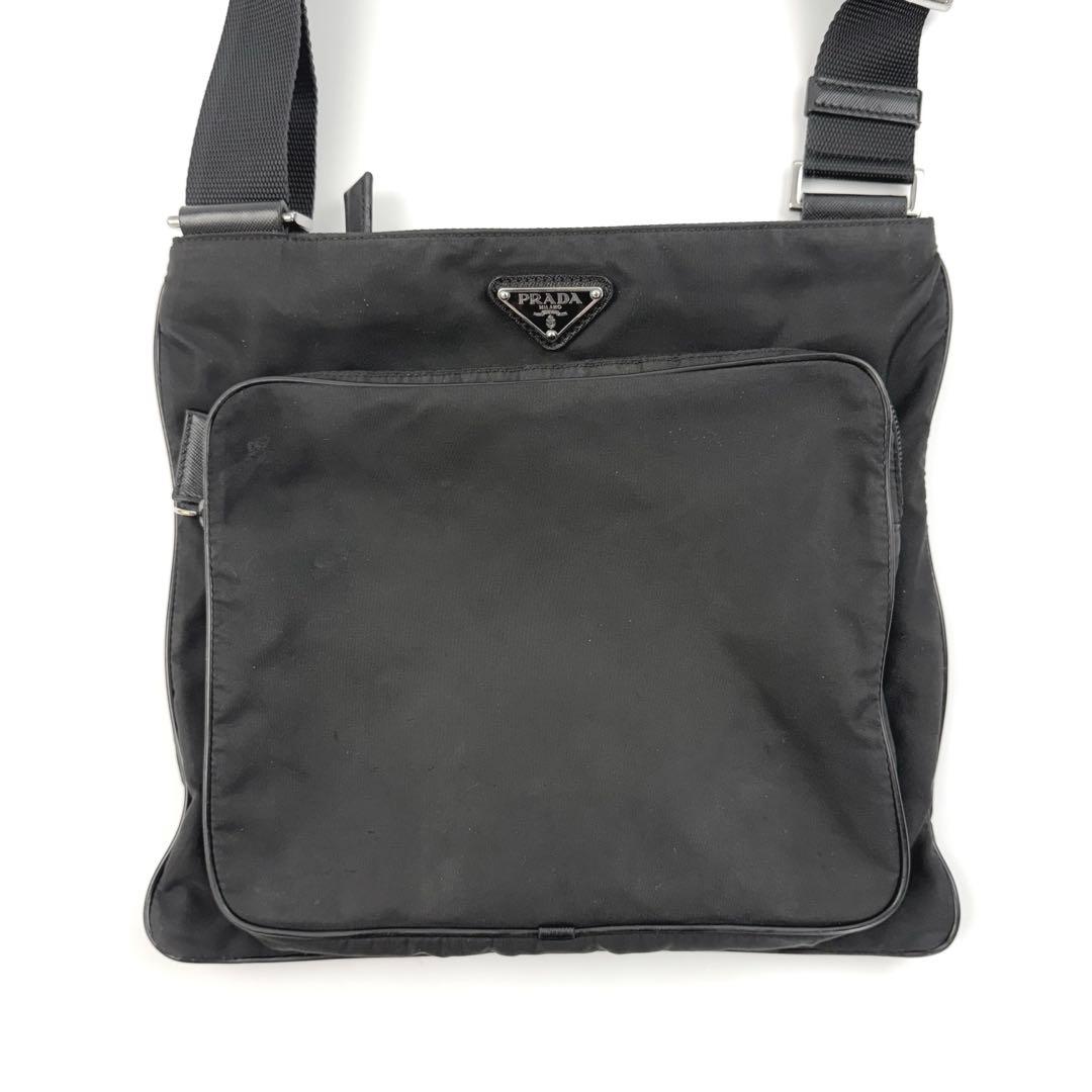 【良品✨近年モデル】PRADA プラダ ショルダーバッグ ナイロン 三角ロゴ
