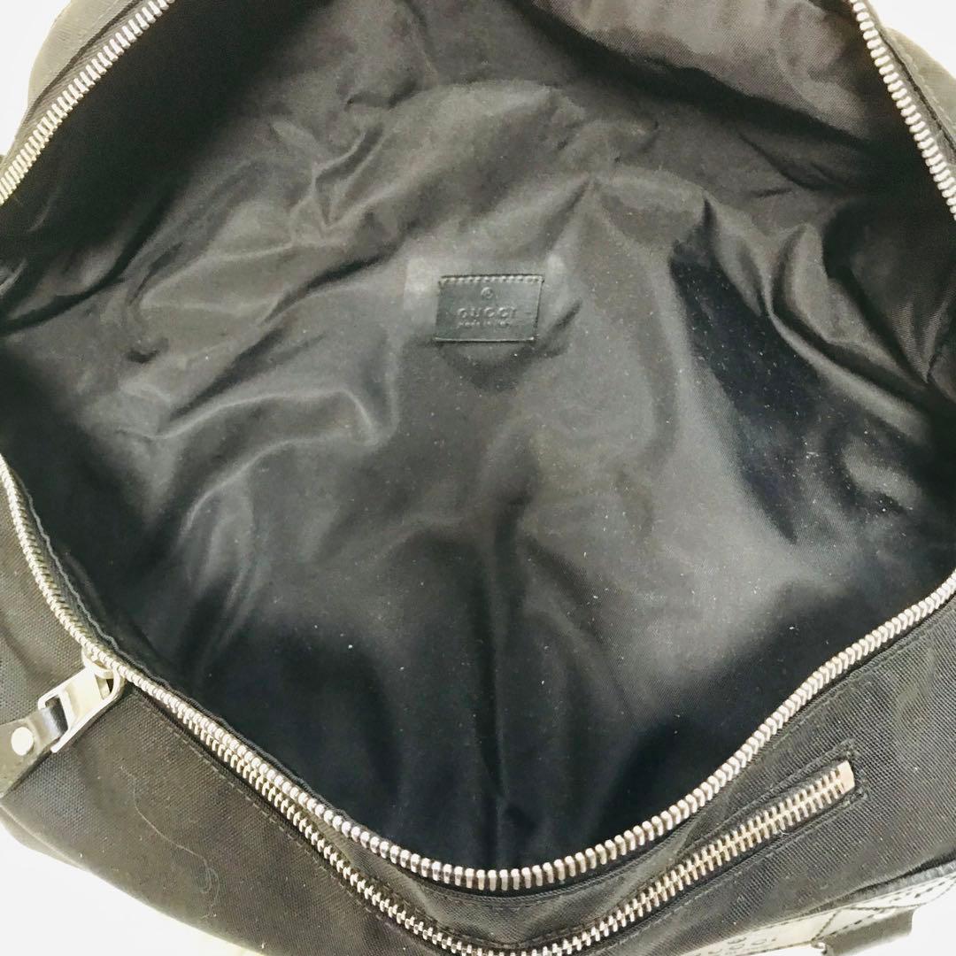 【極美品】グッチ ボディバッグ シェリーライン ナイロン ブラック