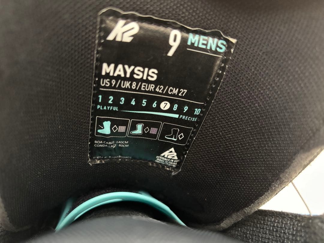 K2 スノーボードブーツ ブラック　27㎝　1回使用